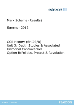 Mark scheme - Edexcel