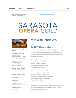NewsLetter - March 2017