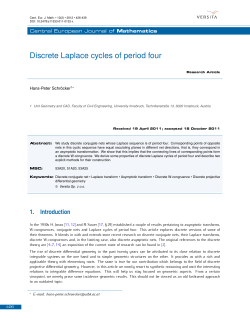 Discrete Laplace cycles of period four