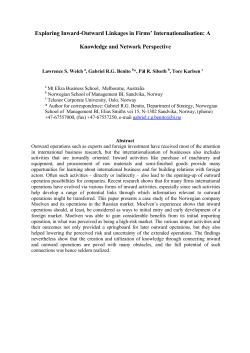 Exploring Inward-Outward Linkages in Firms