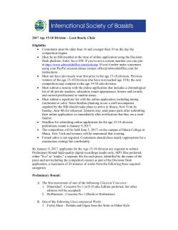 15-18 Division Guidelines