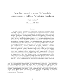 Price Discrimination across PACs and the Consequences of Political