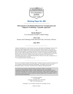 Heterogeneity in the Relationship between Unemployment and