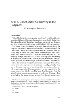 Bond v. United States: Concurring in the Judgment
