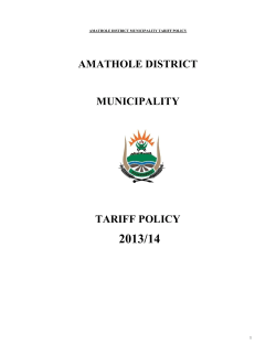 9. minor tariffs - Amathole District Municipality