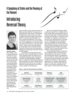 Introducing Reversal Theory