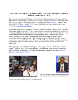NASA 2006 Educator Workshop: NASA Satellites Study Earth`s