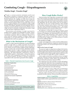 Combating Cough - Etiopathogenesis