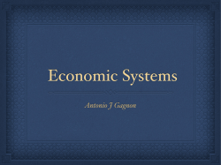 Economic Systems :Antonio