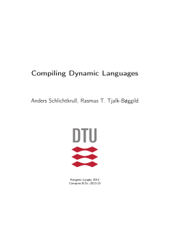 Compiling Dynamic Languages