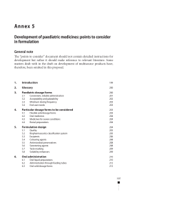 Development of paediatric medicines