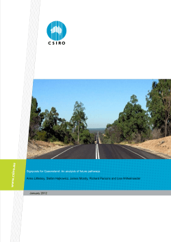 Signposts for Queensland - Office of the Queensland Chief Scientist
