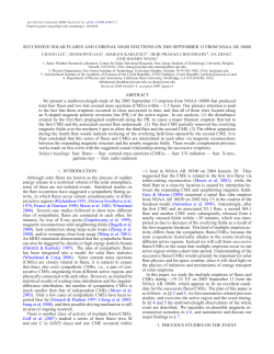 SUCCESSIVE SOLAR FLARES AND CORONAL MASS EJECTIONS