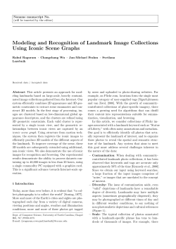 Modeling and Recognition of Landmark Image