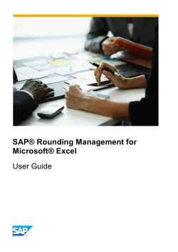 SAP Rounding Management for Microsoft Excel