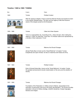 Timeline / 1820 to 1900 / TUNISIA