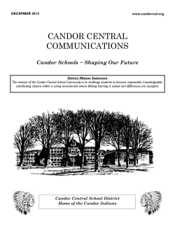 December 2015 Newsletter
