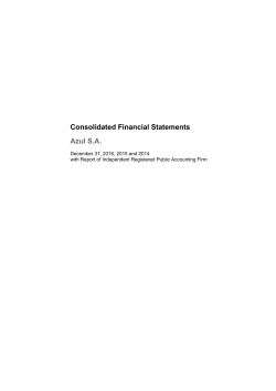 Consolidated Financial Statements Azul S.A.