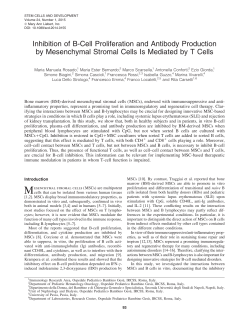 Inhibition of B-Cell Proliferation and Antibody Production by