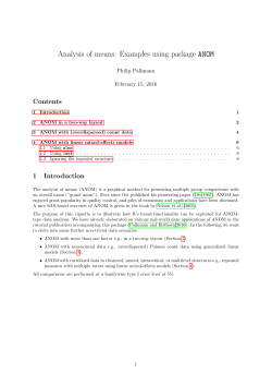 Analysis of means: Examples using package ANOM