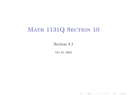 Math 1131Q Section 10