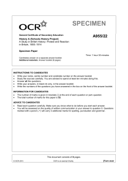 Protest and Reaction in Britain