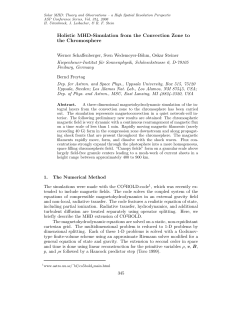 Holistic MHD-Simulation from the Convection Zone to the