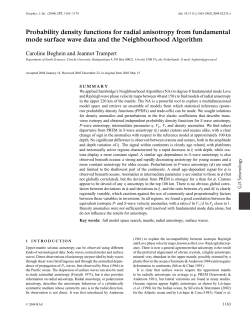 Probability density functions for radial anisotropy from fundamental