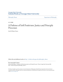 A Defense of Soft Positivism: Justice and Principle Processes