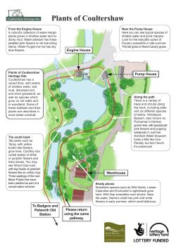 Discover Coultershaw Plants Trail - Coultershaw Heritage Site and