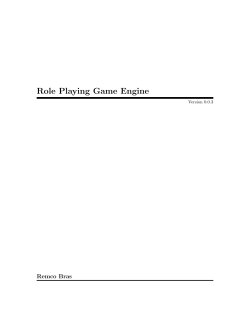 Role Playing Game Engine