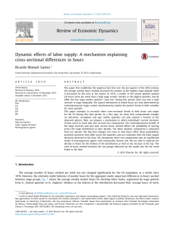 A mechanism explaining cross-sectional differences in hours
