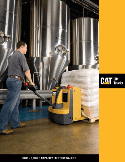 3000 &ndash; 6000 lb capacity electric walkies