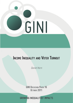 INcome INequalIty aND Voter turNout
