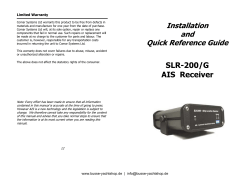 Installation and Quick Reference Guide SLR-200