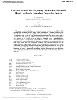 RTLS Trajectory Options for a Reusable Booster Without a