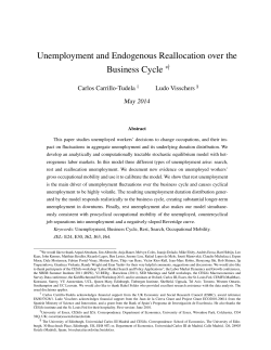 Unemployment and Endogenous Reallocation over the Business