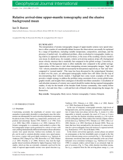 Relative arrival-time upper-mantle tomography and the elusive
