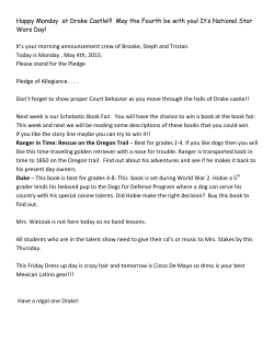 Happy Monday at Drake Castle!!! May the Fourth be with you! It`s