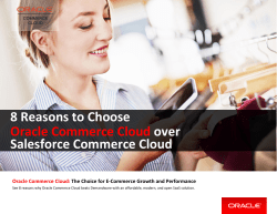 8 Reasons to Choose Oracle Commerce Cloud over Salesforce