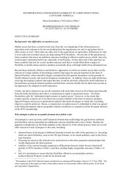 INCORPORATING CONSTRAINED FLEXIBILITY IN TARIFF