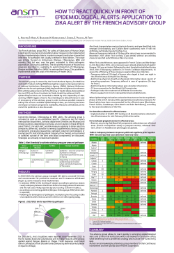 How to react quickly in front of epidemiological alerts