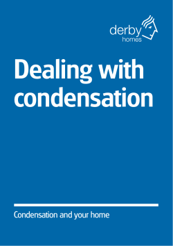 Condensation and your home