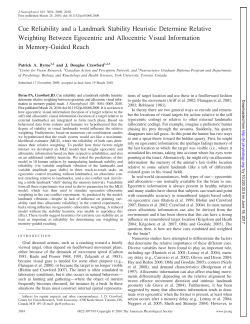 Cue Reliability and a Landmark Stability Heuristic Determine