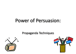 Power of Persuasion - MrsHolcombs6thGradeELA
