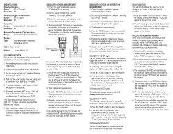 SPECIFICATIONS Dissolved Oxygen&mdash; Range: 0.0 to 20.0 mg/L