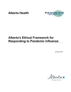 Alberta`s Ethical Framework for Responding to Pandemic Influenza