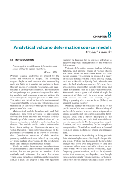 Analytical volcano deformation source models