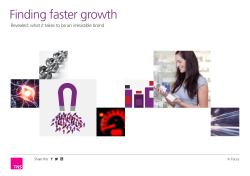 Finding faster growth