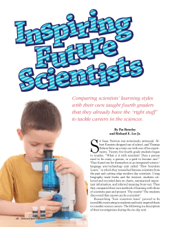 Comparing scientists` learning styles with their own taught fourth